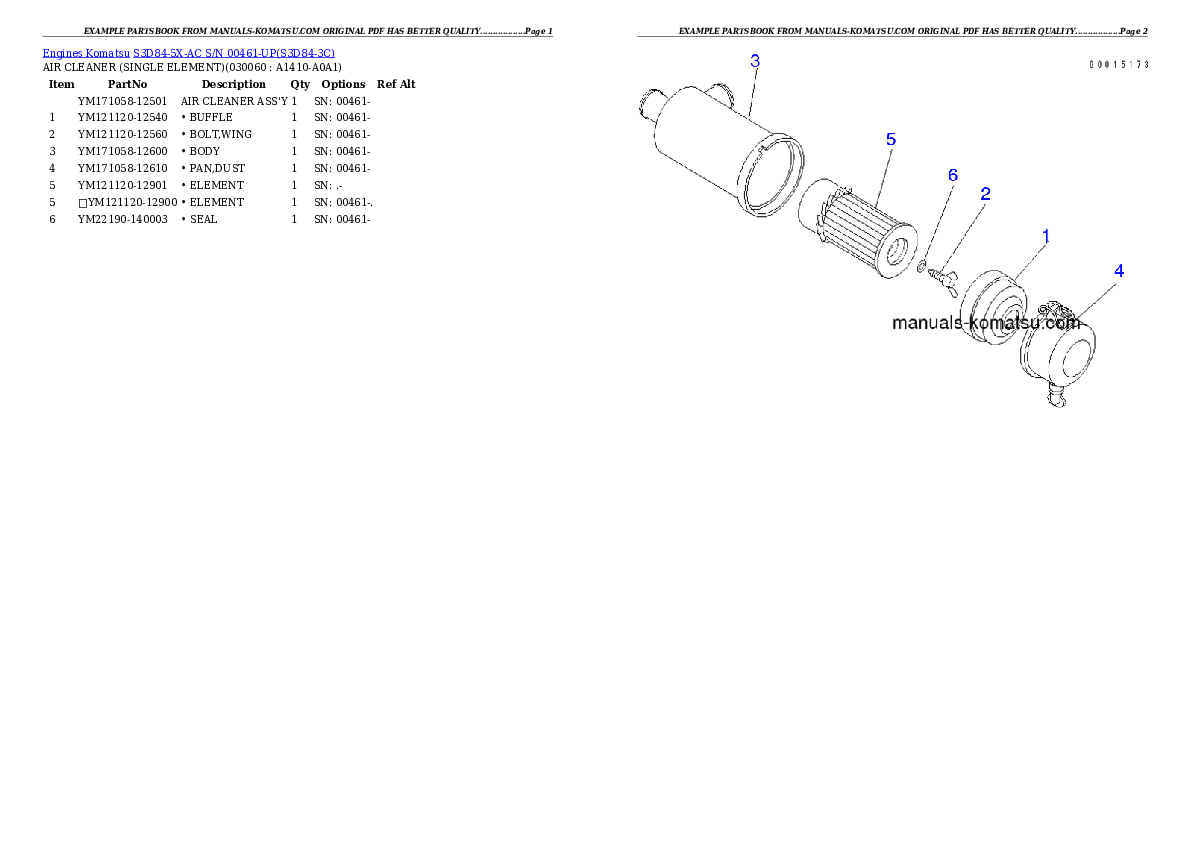 Protected: S3D84-5X-AC S/N 00461-UP Partsbook