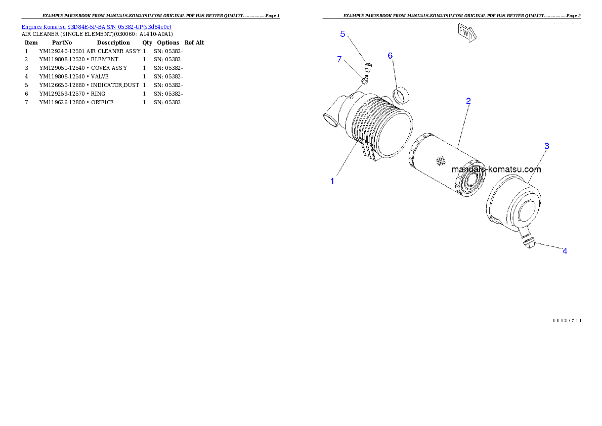 Protected: S3D84E-5P-BA S/N 05382-UP Partsbook