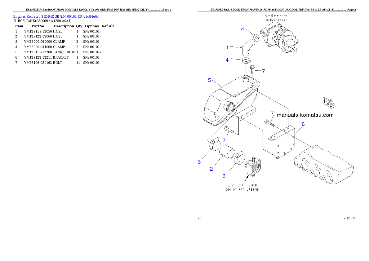 Protected: S3D84E-3B S/N 00101-UP Partsbook
