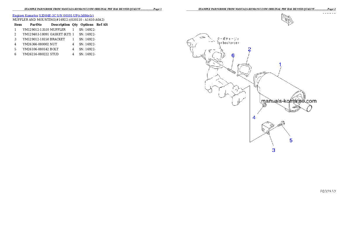 Protected: S3D84E-3C S/N 00101-UP Partsbook