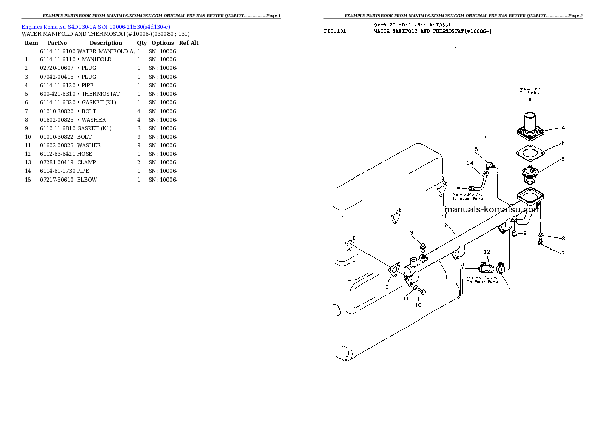 Protected: S4D130-1A S/N 10006-21530 Partsbook