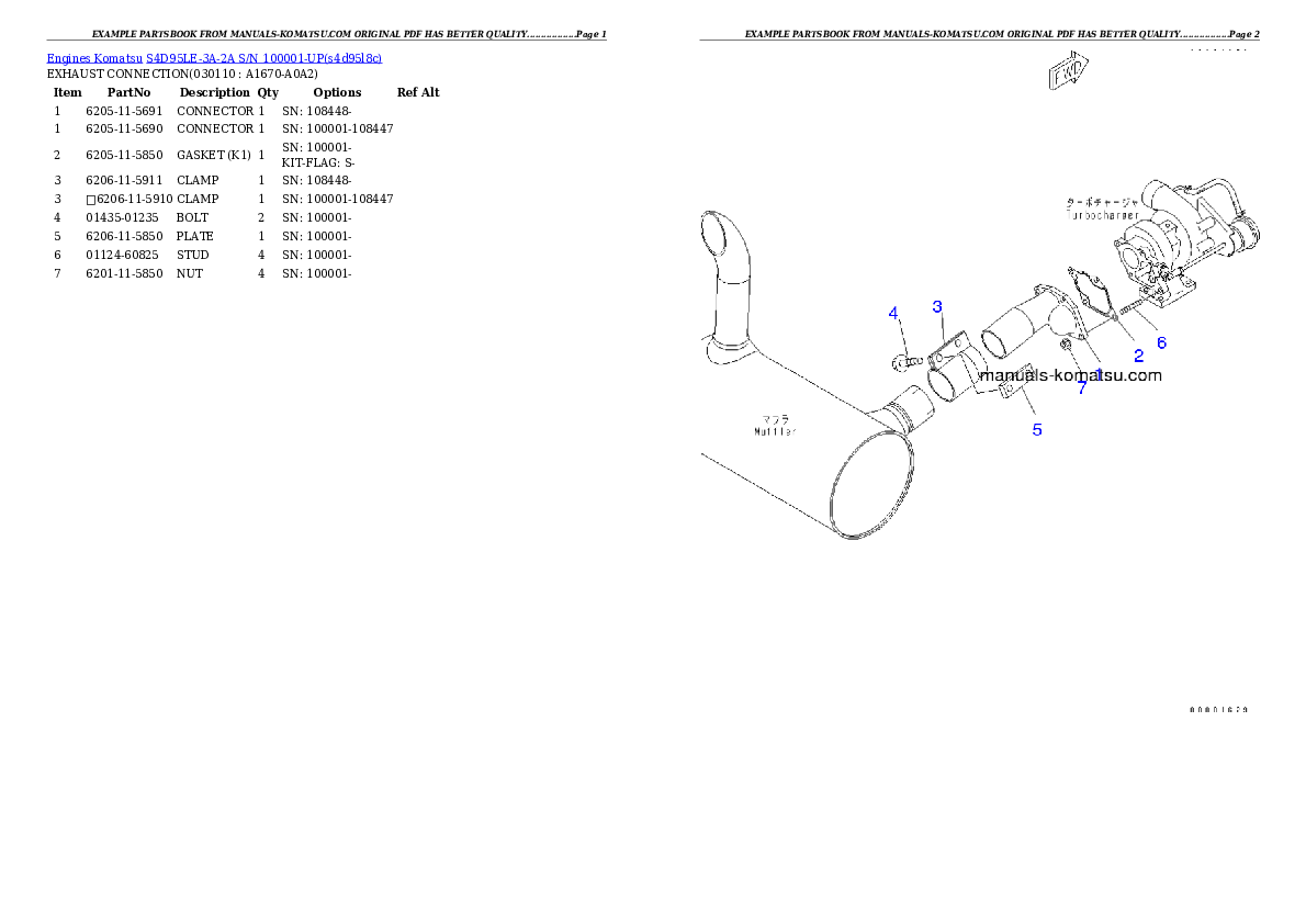 Protected: S4D95LE-3A-2A S/N 100001-UP Partsbook