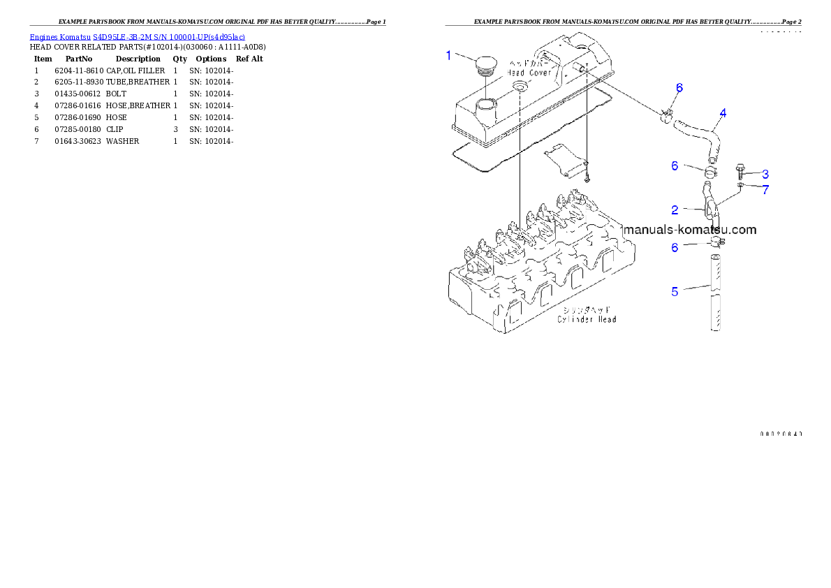 Protected: S4D95LE-3B-2M S/N 100001-UP Partsbook