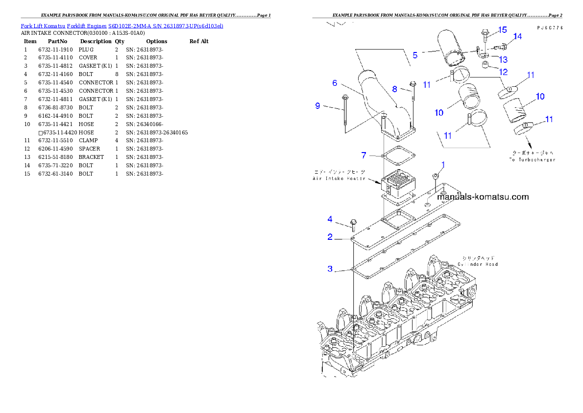 Protected: S6D102E-2MM-A S/N 26318973-UP (SD25/30-6) Partsbook