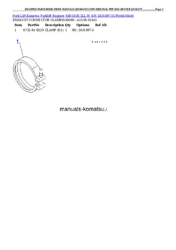 Protected: S6D102E-2LL-W S/N 26318973-UP Partsbook