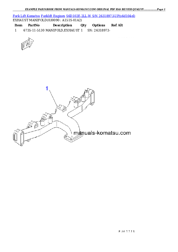 Protected: S6D102E-2LL-W S/N 26318973-UP Partsbook