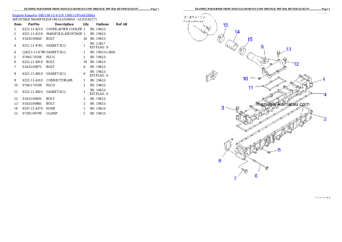 Protected: S6D108-1G-6 S/N 10001-UP Partsbook