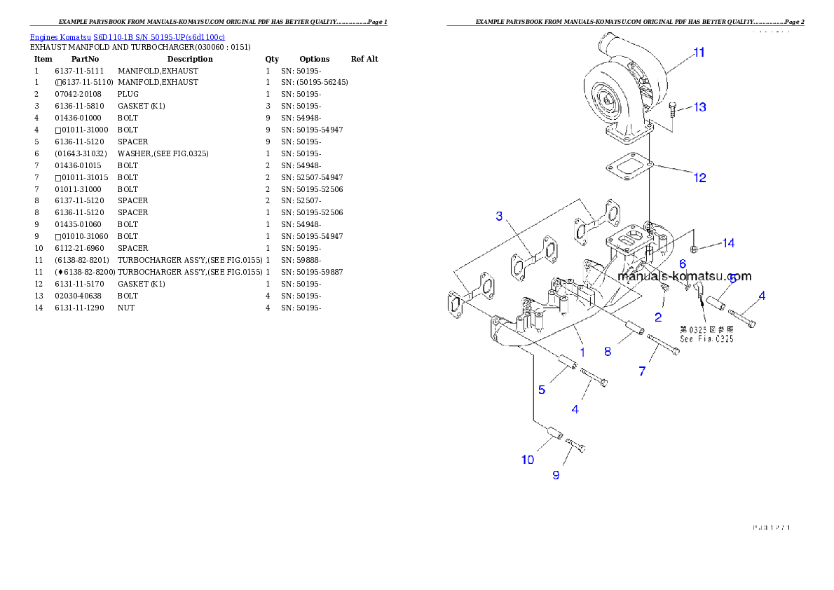 Protected: S6D110-1B S/N 50195-UP Partsbook
