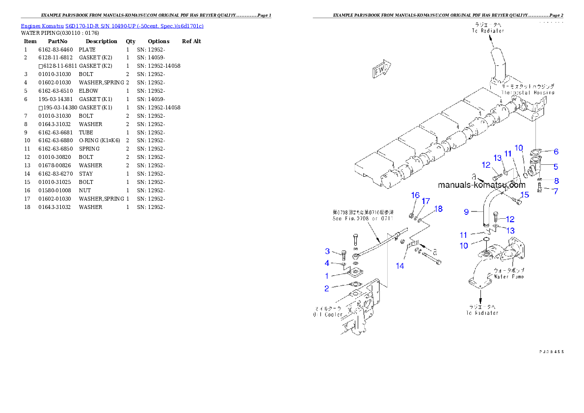 Protected: S6D170-1D-R S/N 10490-UP (-50cent. Spec.) Partsbook