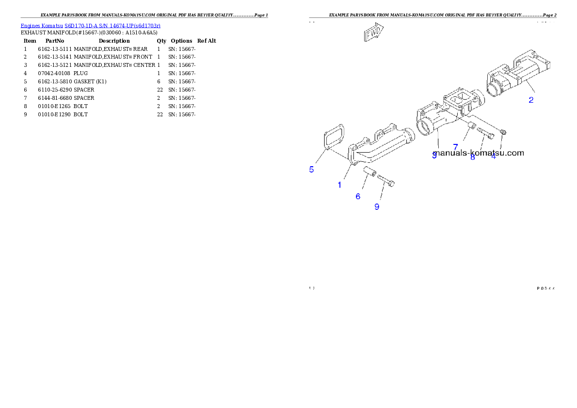 Protected: S6D170-1D-A S/N 14674-UP Partsbook