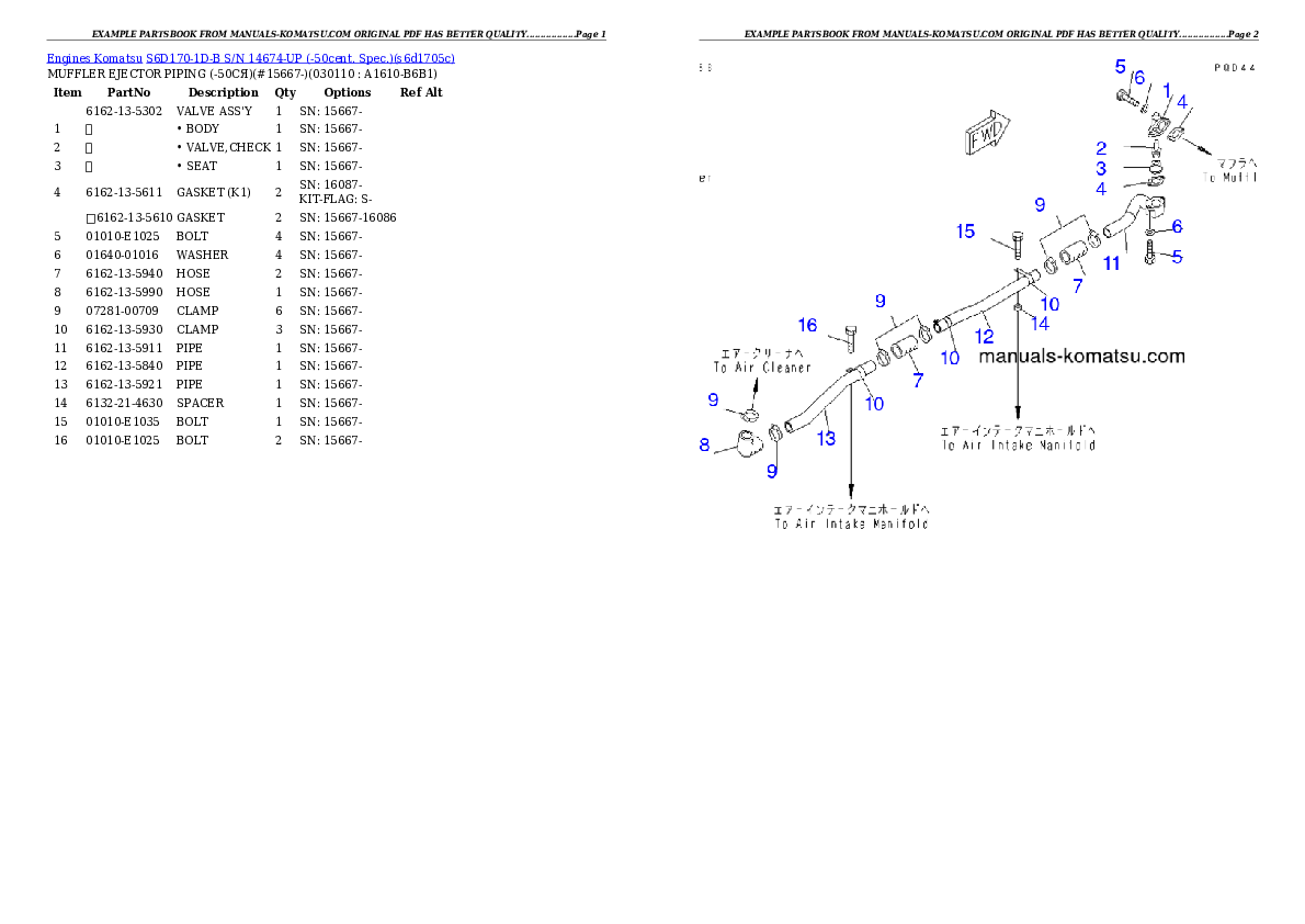 Protected: S6D170-1D-B S/N 14674-UP (-50cent. Spec.) Partsbook
