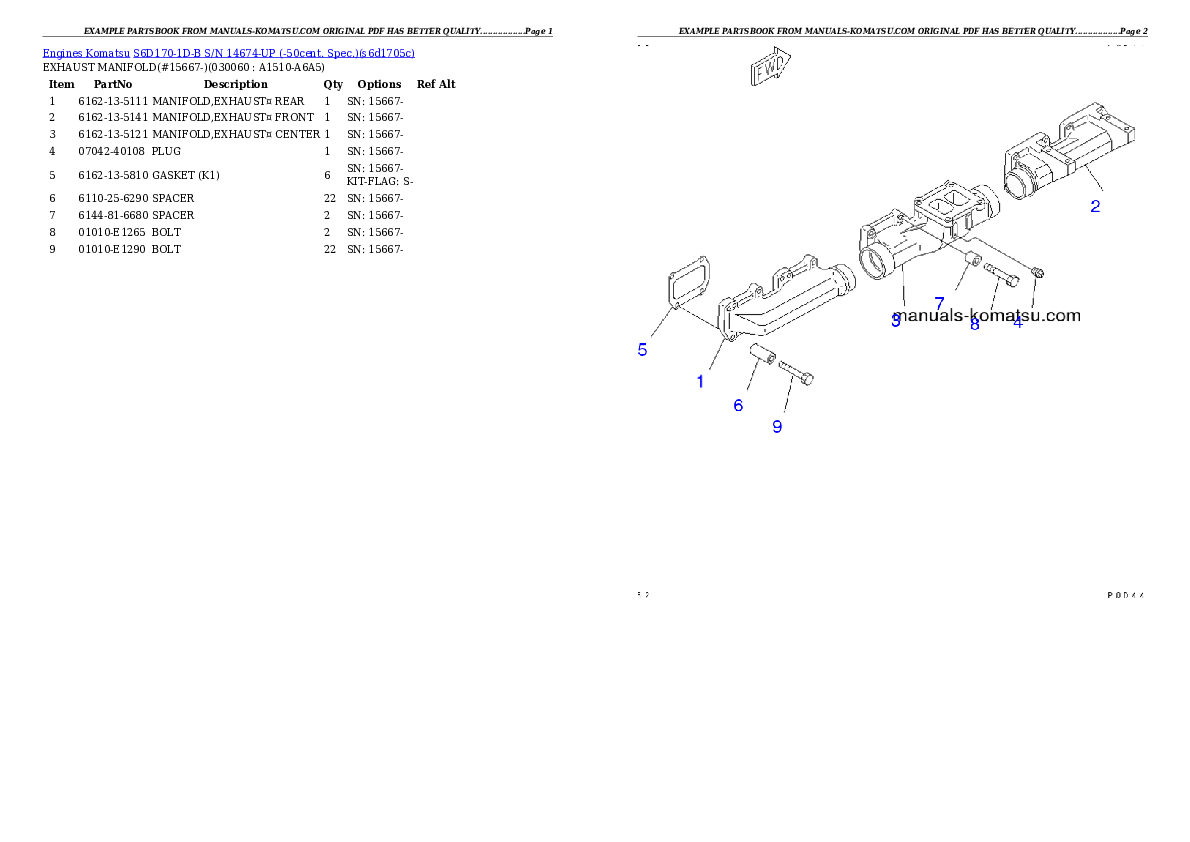 Protected: S6D170-1D-B S/N 14674-UP (-50cent. Spec.) Partsbook