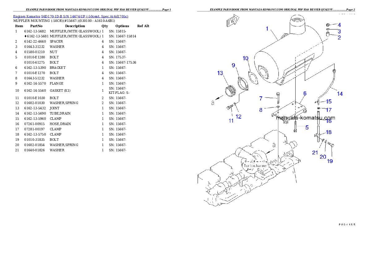 Protected: S6D170-1D-B S/N 14674-UP (-50cent. Spec.) Partsbook