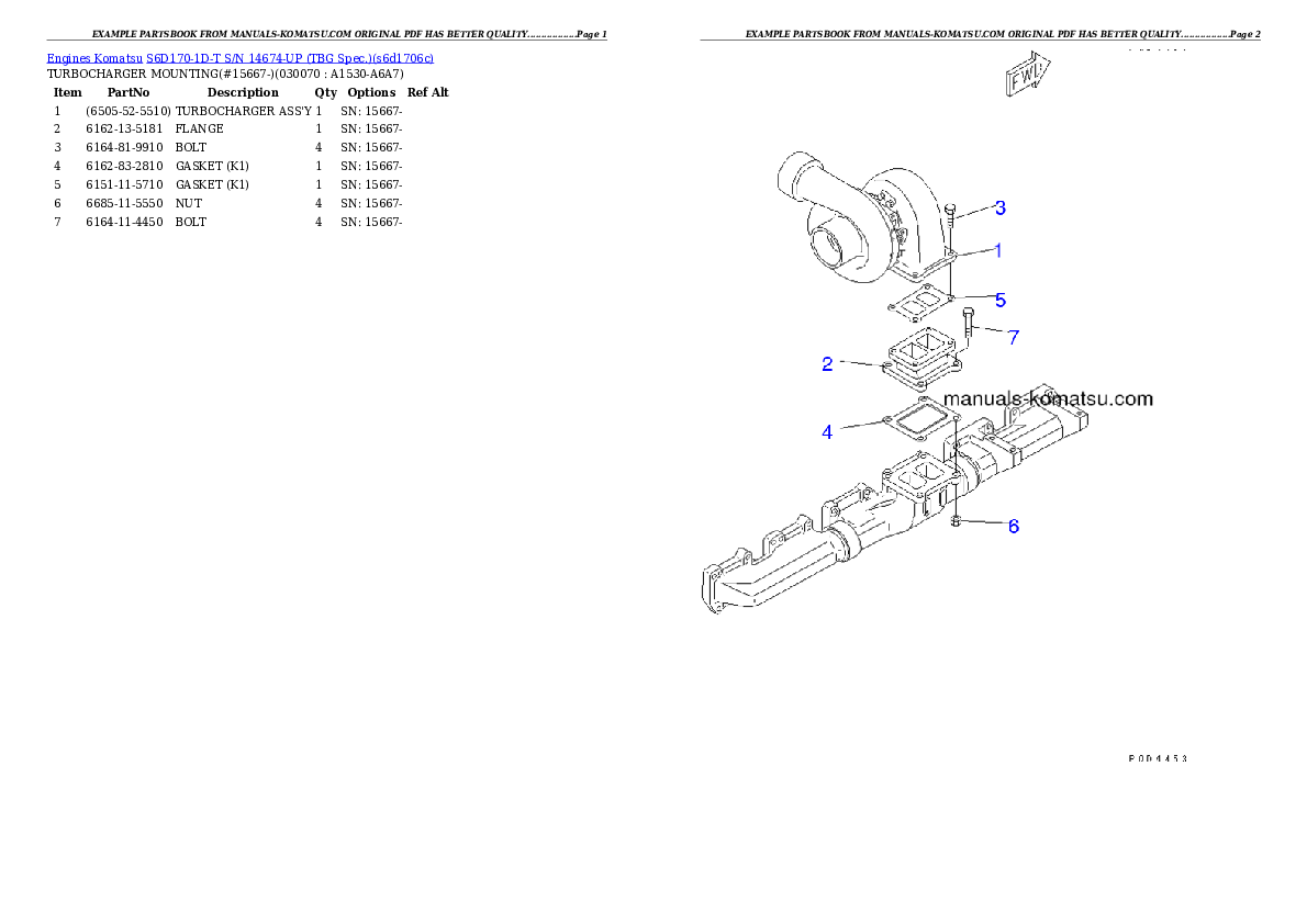 Protected: S6D170-1D-T S/N 14674-UP (TBG Spec.) Partsbook