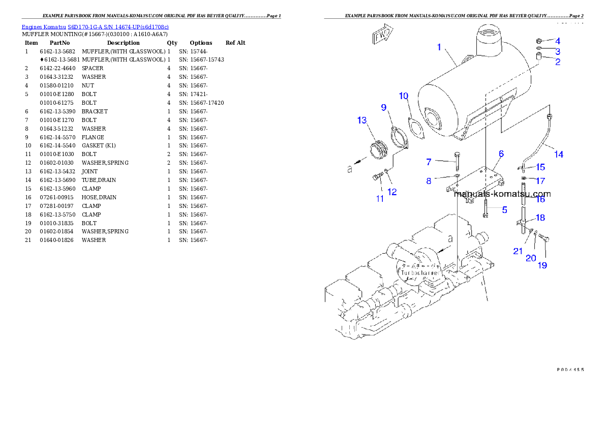 Protected: S6D170-1G-A S/N 14674-UP Partsbook