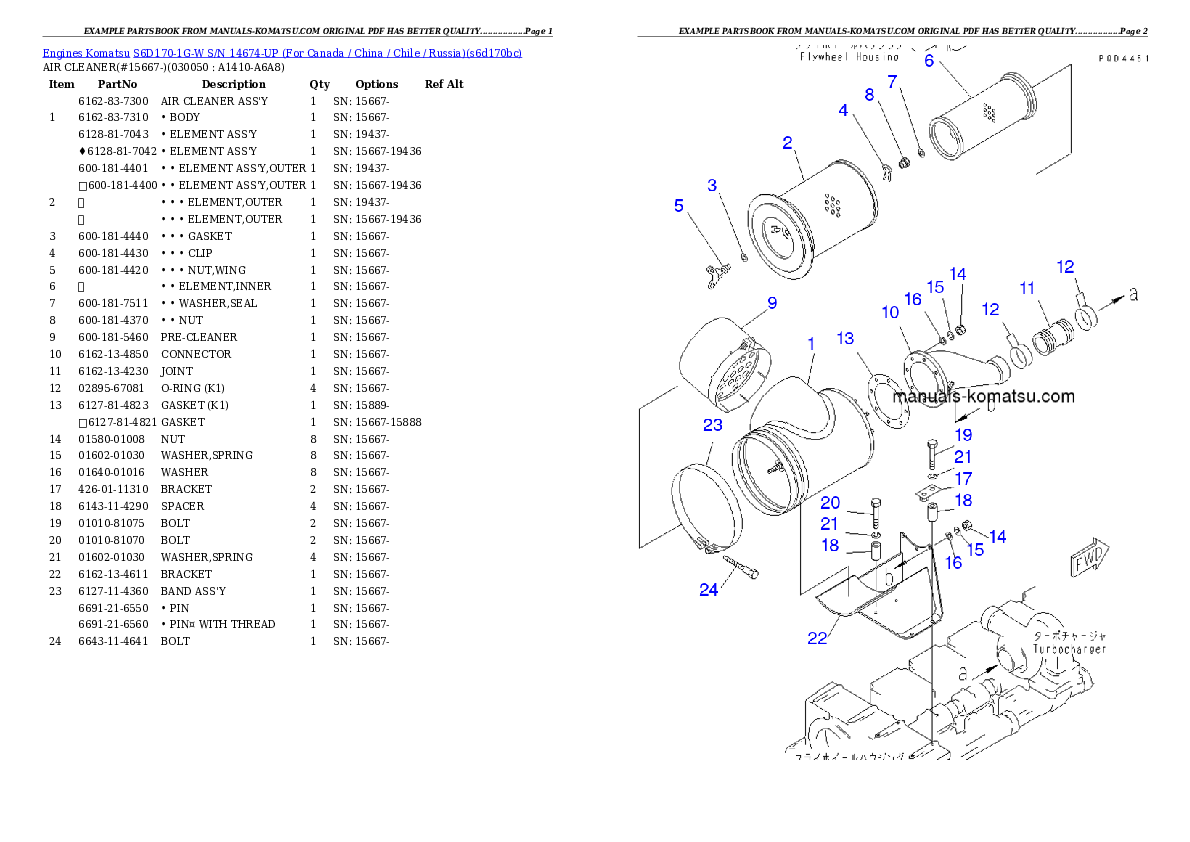 Protected: S6D170-1G-W S/N 14674-UP (For Canada / China / Chile / Russia) Partsbook