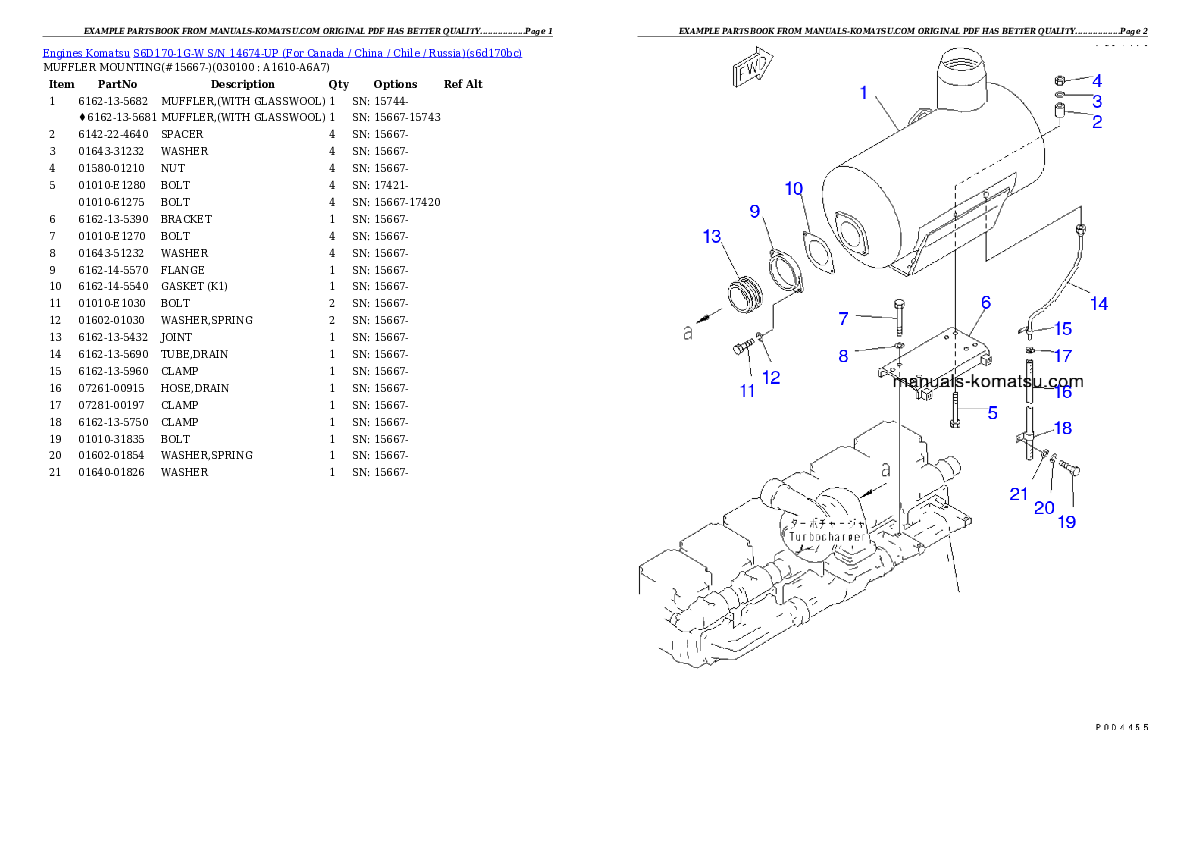 Protected: S6D170-1G-W S/N 14674-UP (For Canada / China / Chile / Russia) Partsbook