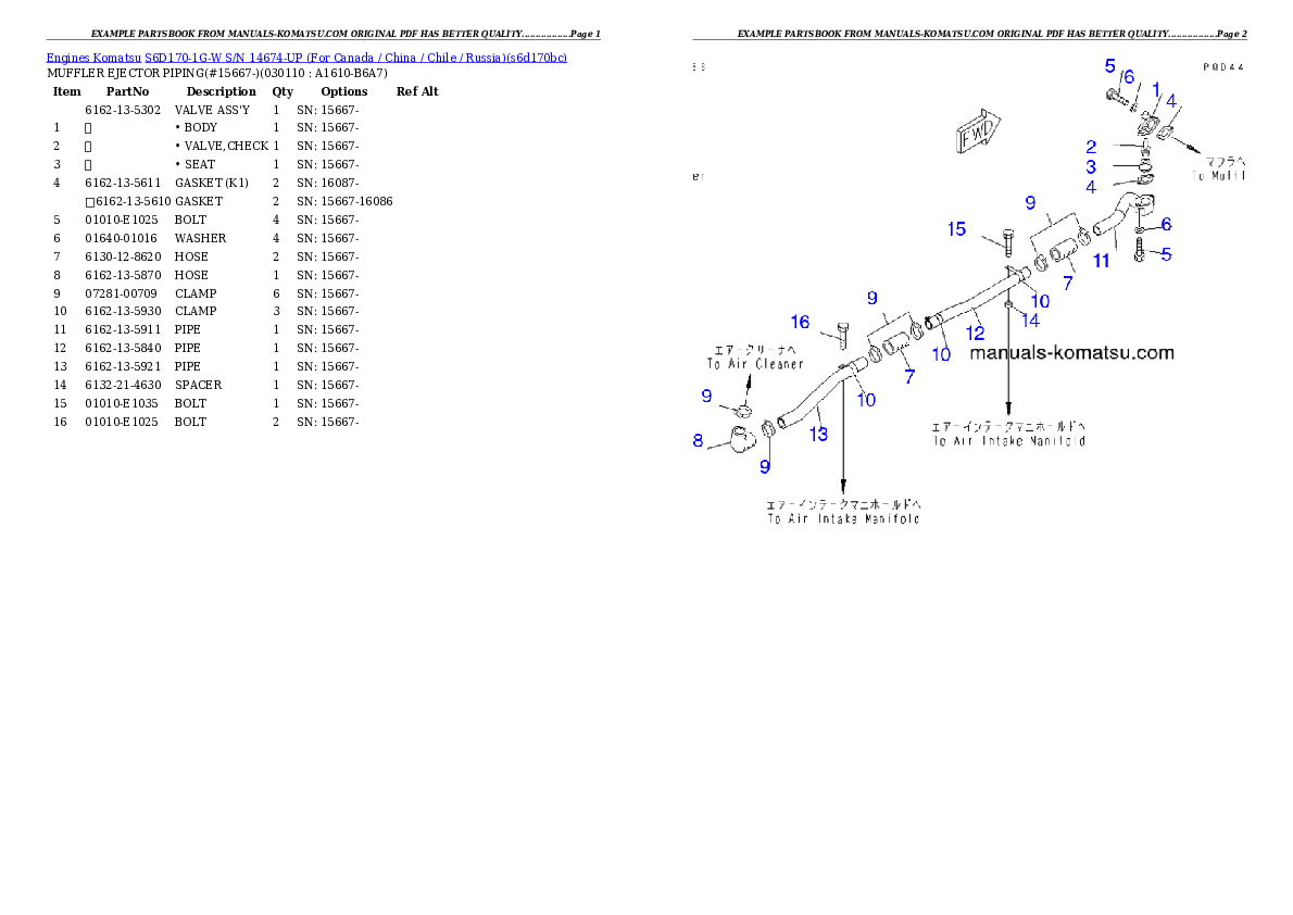 Protected: S6D170-1G-W S/N 14674-UP (For Canada / China / Chile / Russia) Partsbook