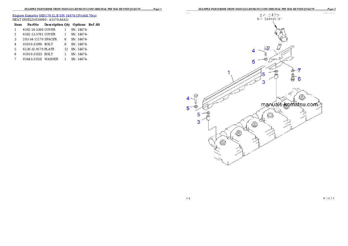 Protected: S6D170-1L-B S/N 14674-UP Partsbook