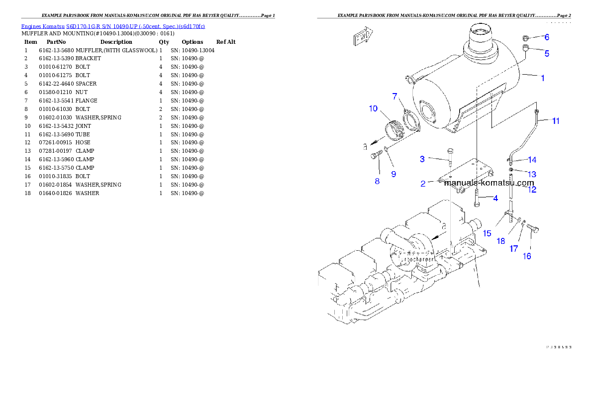 Protected: S6D170-1G-R S/N 10490-UP (-50cent. Spec.) Partsbook