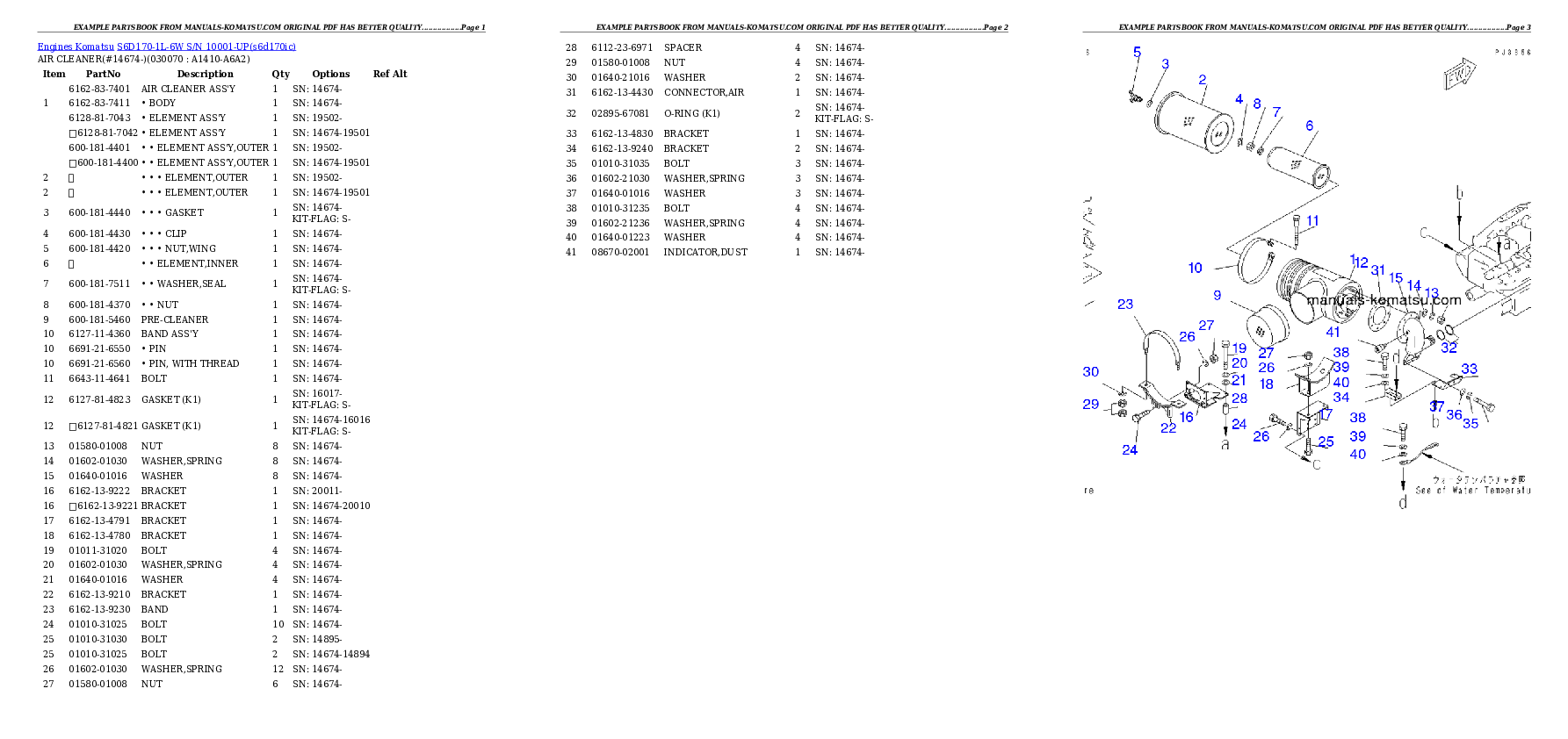 Protected: S6D170-1L-6W S/N 10001-UP Partsbook