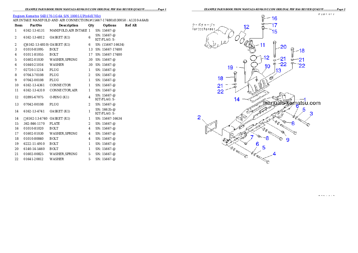 Protected: S6D170-1G-6A S/N 10001-UP Partsbook