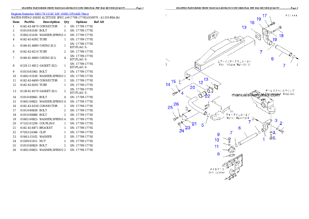 Protected: S6D170-1G-6C S/N 10001-UP Partsbook