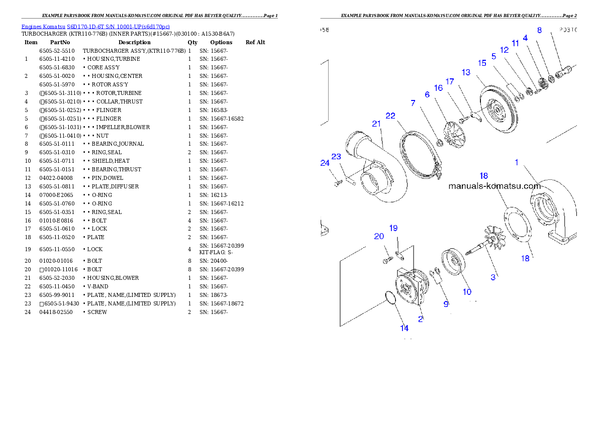 Protected: S6D170-1D-6T S/N 10001-UP Partsbook