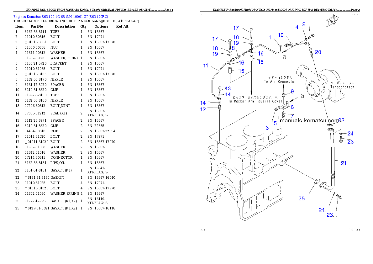 Protected: S6D170-1G-6B S/N 10001-UP Partsbook