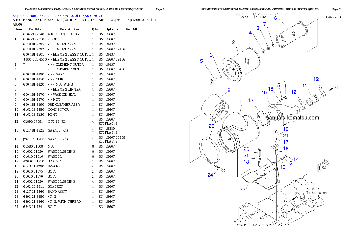 Protected: S6D170-1D-6B S/N 10001-UP Partsbook