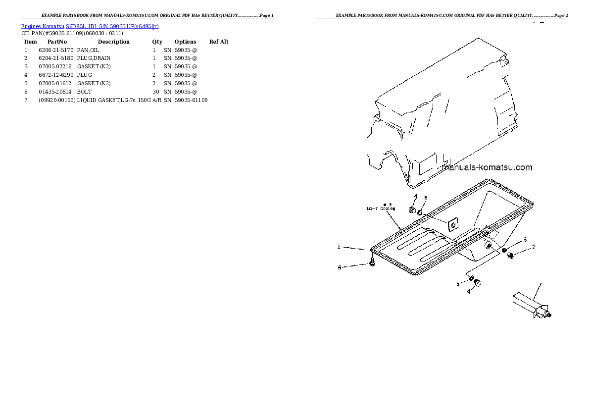 Protected: S6D95L-1B1 S/N 59035-UP Partsbook