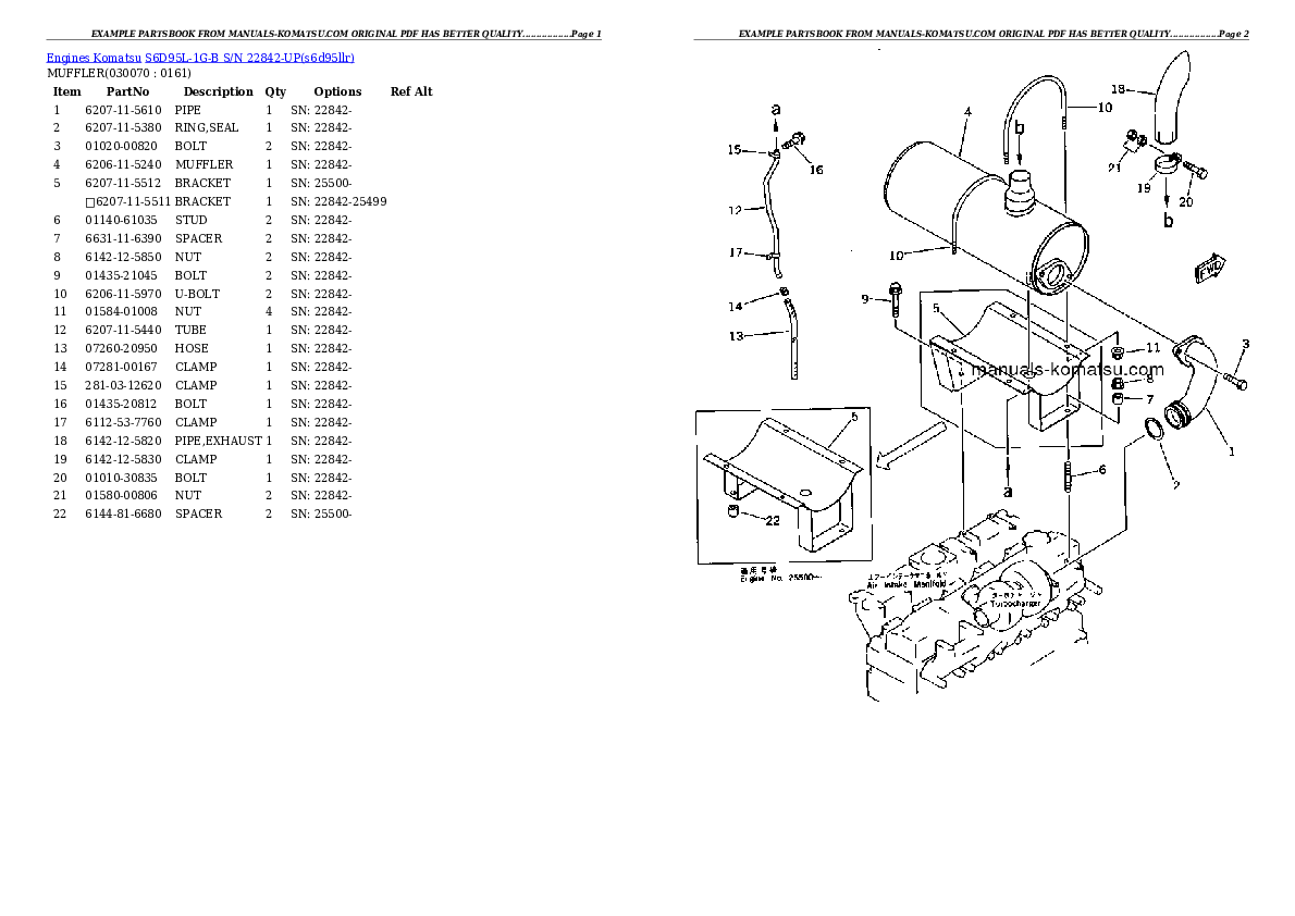 Protected: S6D95L-1G-B S/N 22842-UP Partsbook
