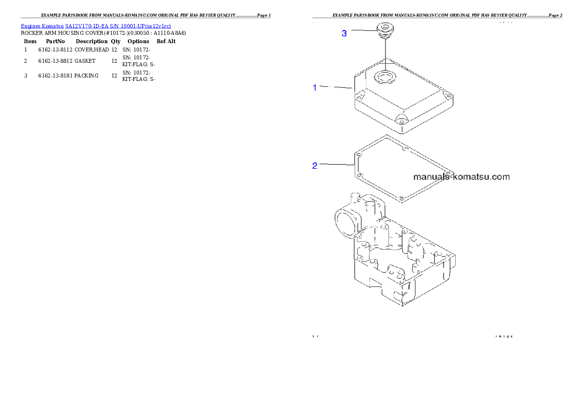 Protected: SA12V170-1D-EA S/N 10001-UP Partsbook