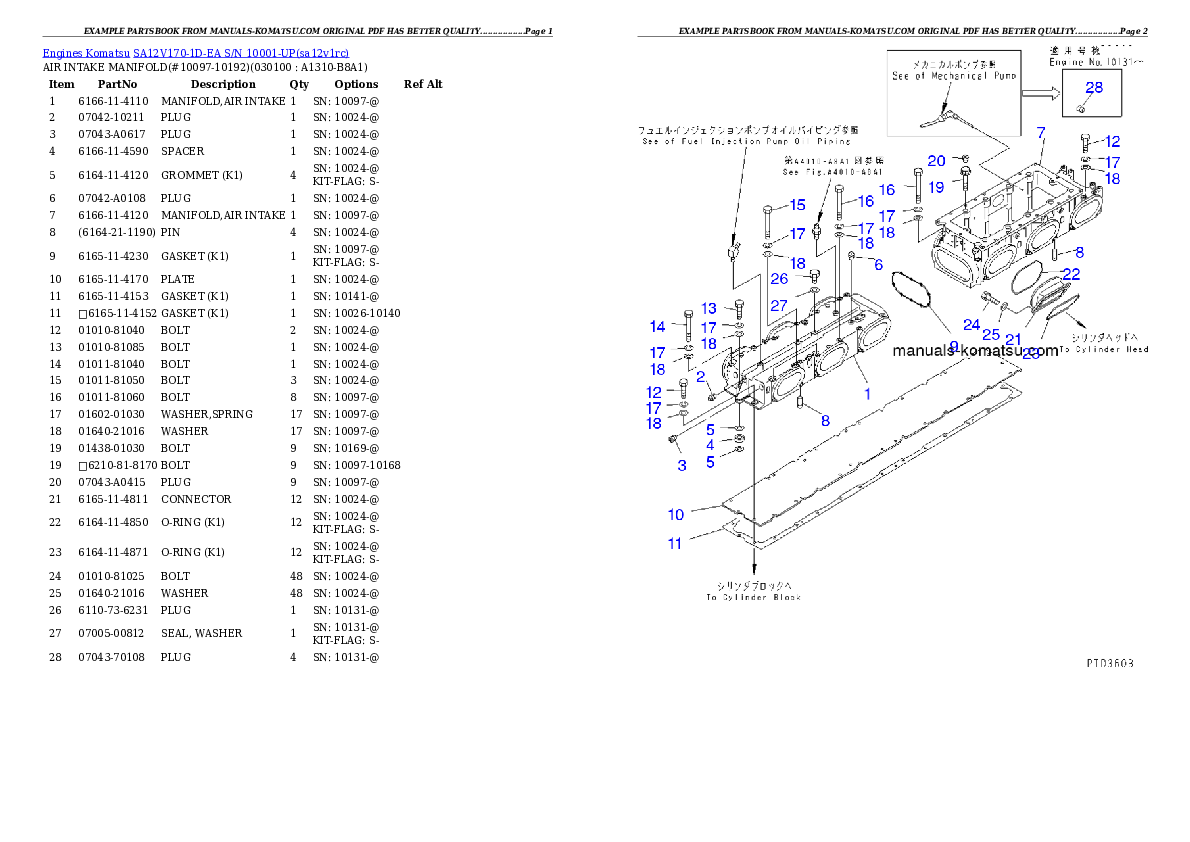 Protected: SA12V170-1D-EA S/N 10001-UP Partsbook