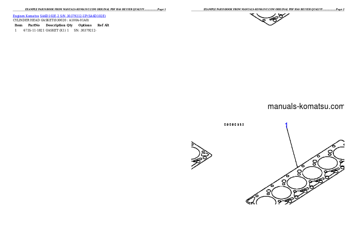 SA6D102E-2N-M S/N 26318973-UP (FD80HD-8) Partsbook