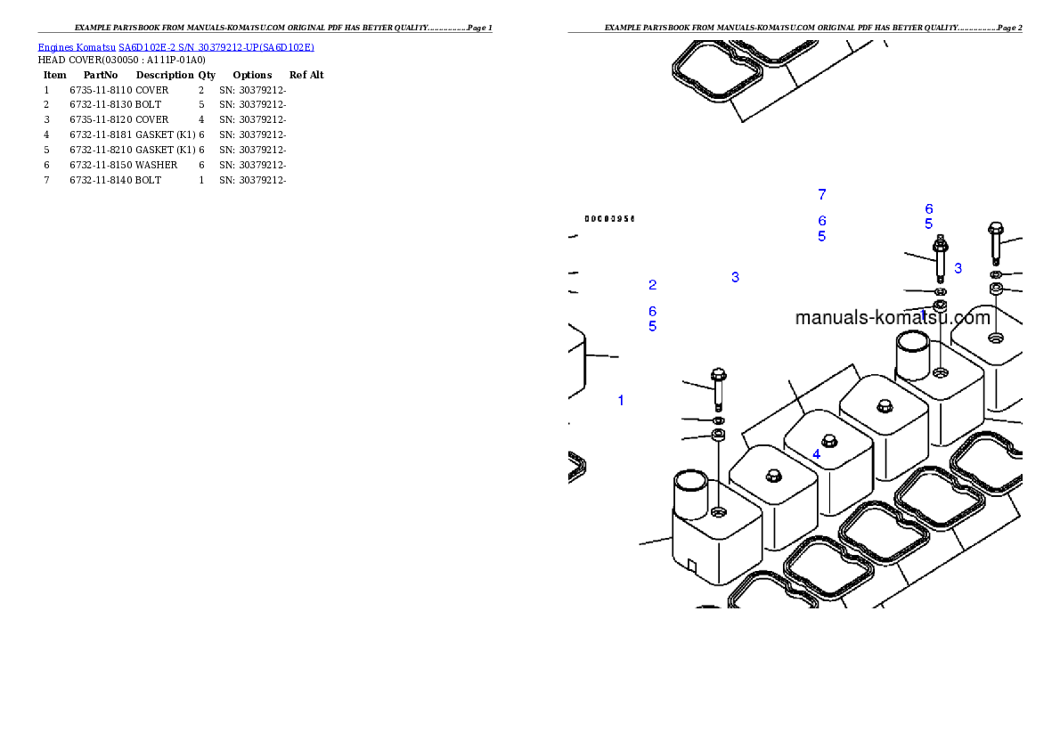 Protected: SA6D102E-2N-M S/N 26318973-UP (FD80HD-8) Partsbook