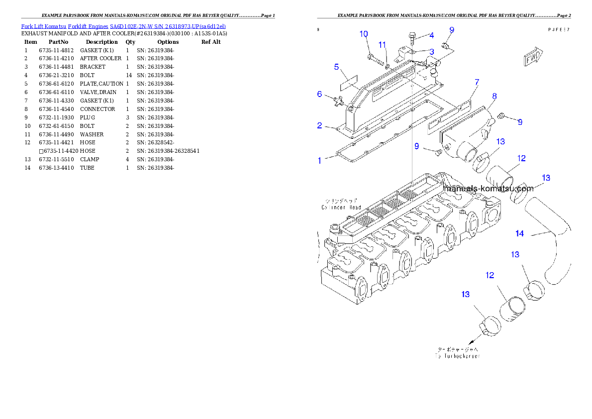 Protected: SA6D102E-2N-W S/N 26318973-UP Partsbook