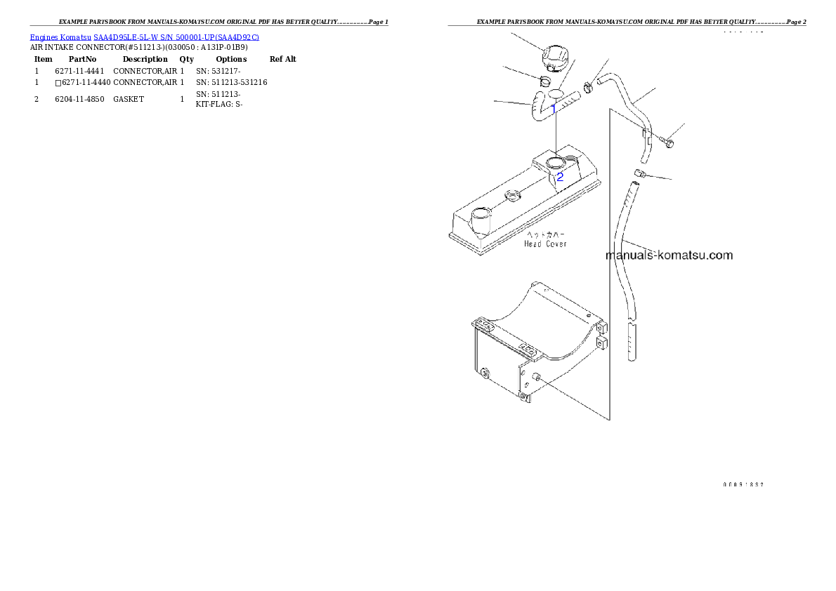 Protected: SAA4D95LE-5L-W S/N 500001-UP Partsbook
