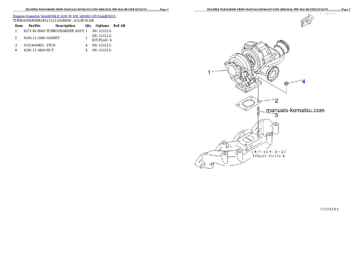 Protected: SAA4D95LE-5LW-W S/N 500001-UP Partsbook