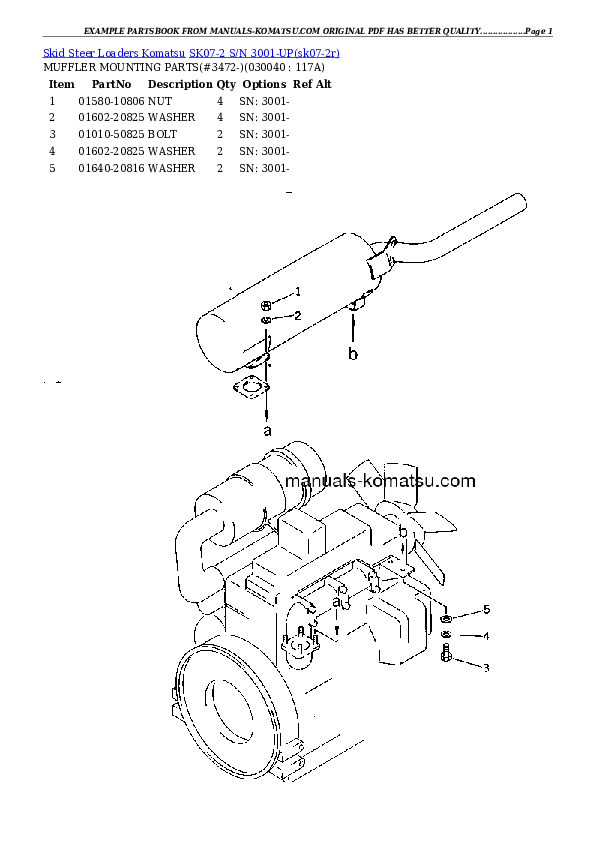 Protected: SK07-2 S/N 3001-UP Partsbook