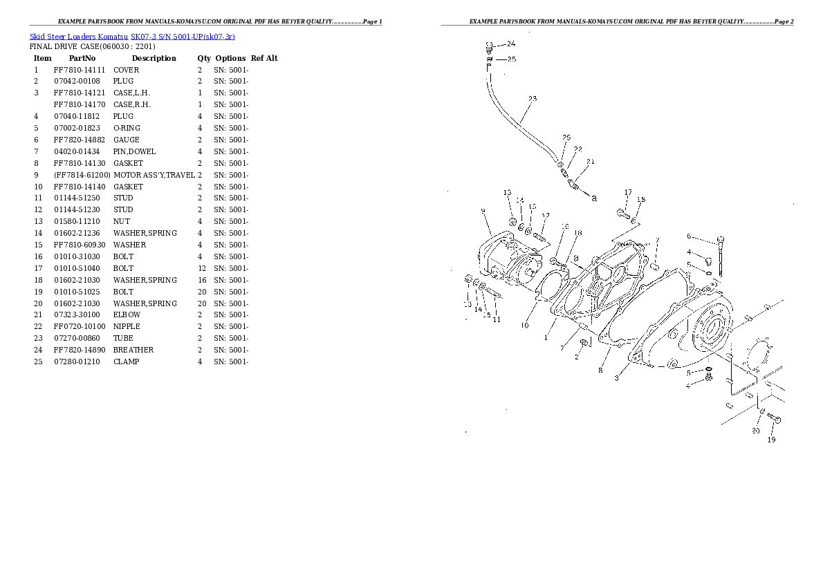 Protected: SK07-3 S/N 5001-UP Partsbook