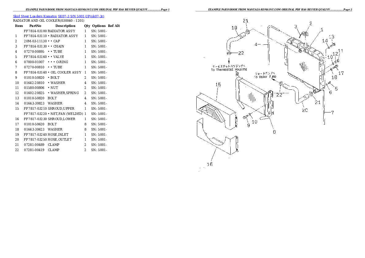 Protected: SK07-3 S/N 5001-UP Partsbook