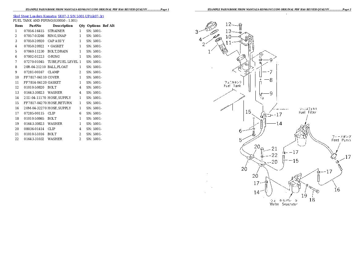 Protected: SK07-3 S/N 5001-UP Partsbook