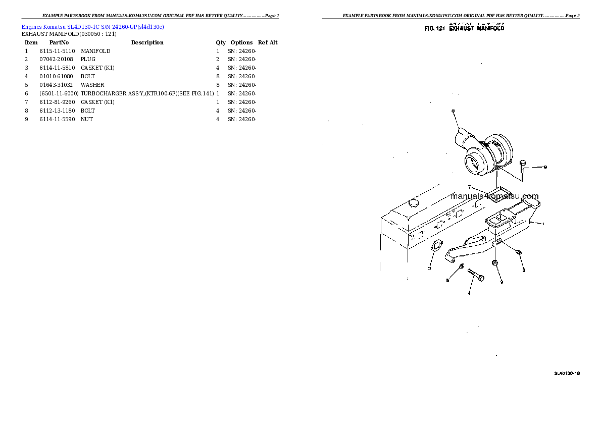 Protected: SL4D130-1C S/N 24260-UP Partsbook