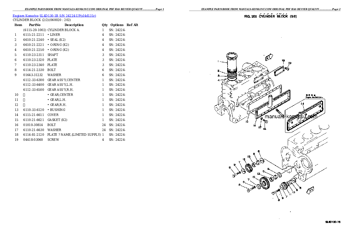 Protected: SL4D130-1B S/N 24224-UP Partsbook