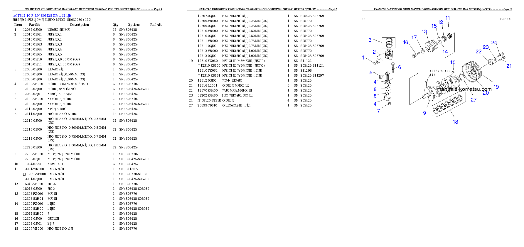 Protected: TB42-1C-F S/N S05425-UP Partsbook