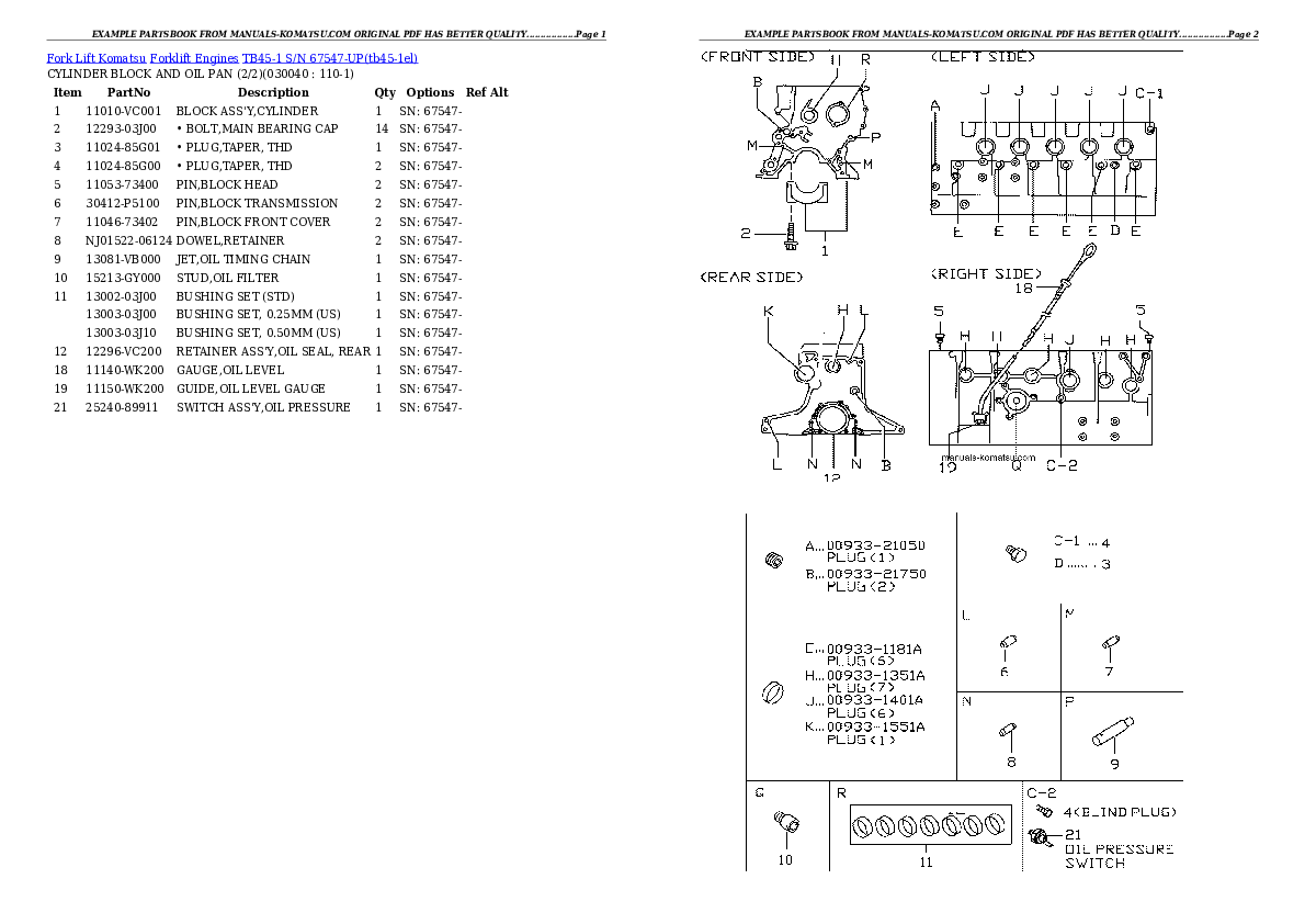 Protected: TB45-1 S/N 67547-UP Partsbook