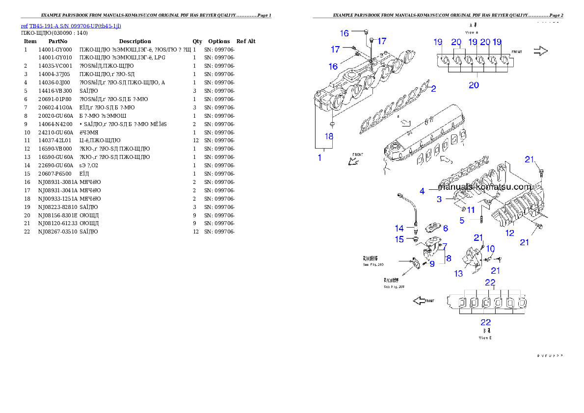 Protected: TB45-191-A S/N 099706-UP Partsbook