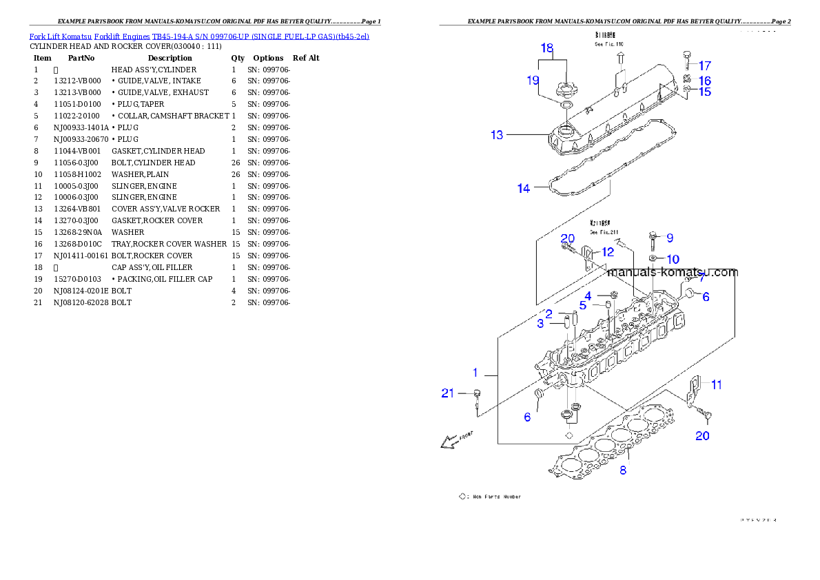 Protected: TB45-194-A S/N 099706-UP (SINGLE FUEL-LP GAS) Partsbook