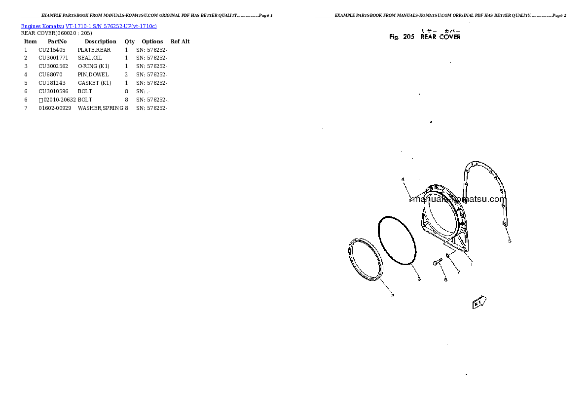 Protected: VT-1710-1 S/N 576252-UP Partsbook